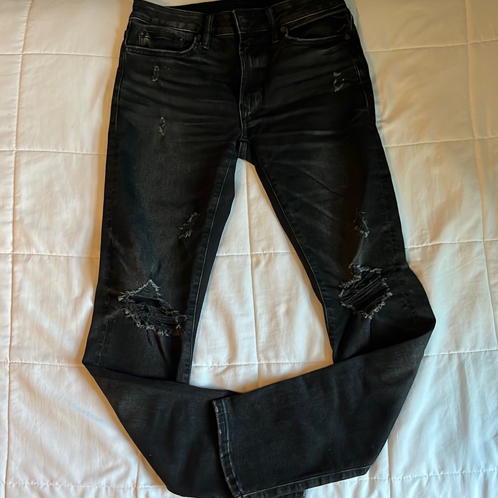 American Eagle black ripped jeans